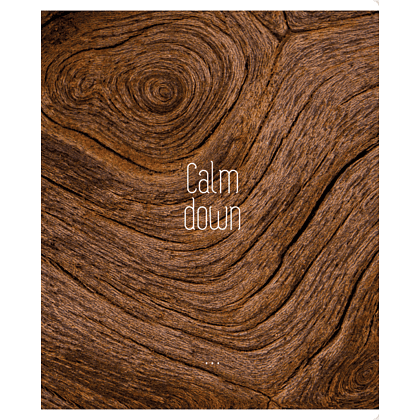 Тетрадь "Calm down", А5, 96 листов, клетка, скоба сбоку, ассорти - 6