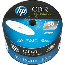Диск CD-R HP, 700 Мб, 52x, Printable, 50 шт