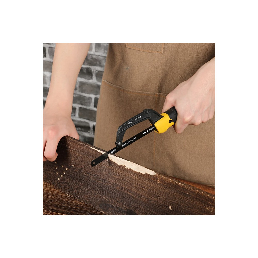 Ножовка-ручка по металлу Deli YS EDL353112, 250 мм, желтый, черный - 5