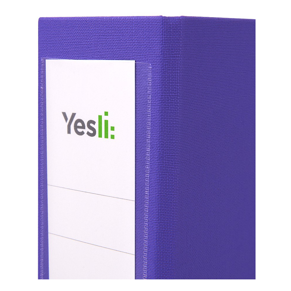 Папка-регистратор "Yesli:", А4, 75 мм, ПВХ, фиолетовый - 2