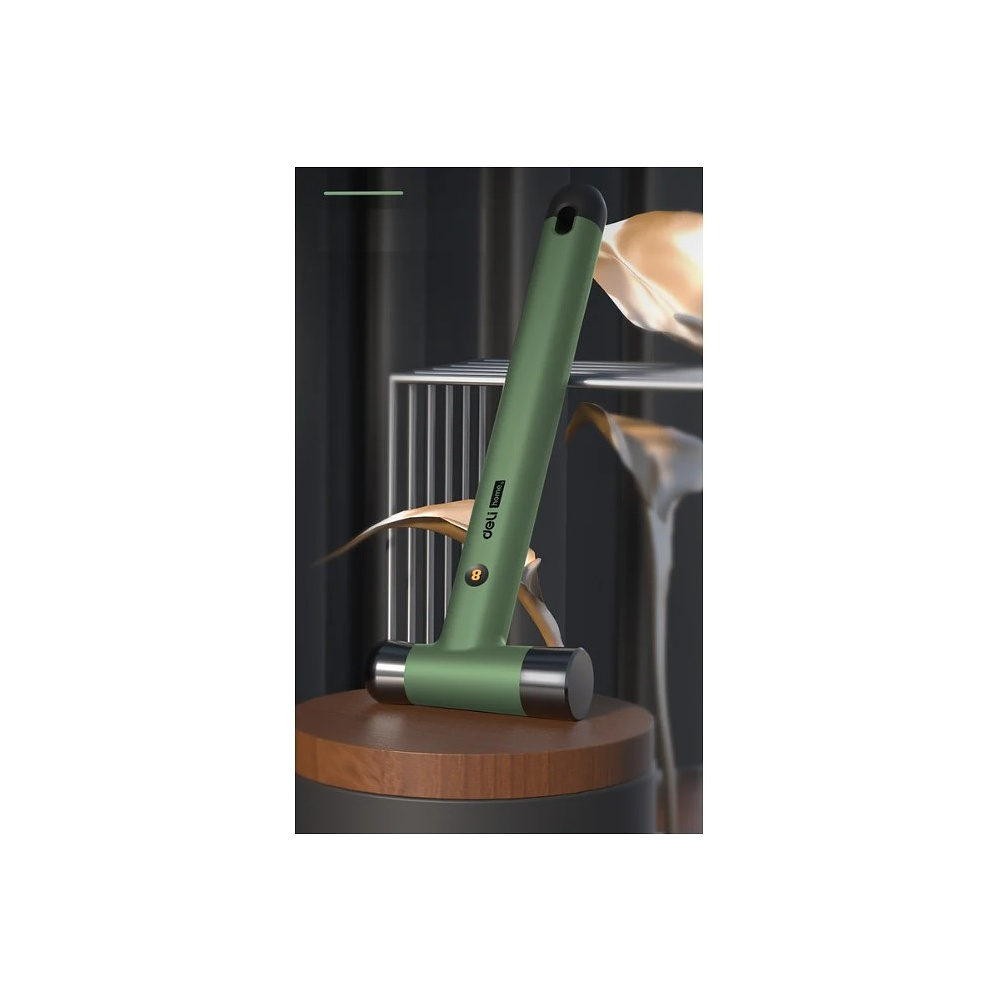 Молоток Deli HS EHT7008C, 0,25 кг, Soft Touch, оранжевый - 13