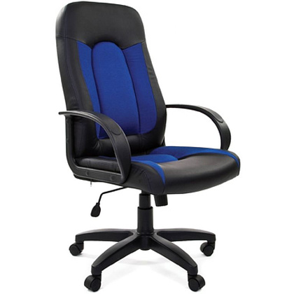 Кресло для руководителя "Chairman 429", экокожа, пластик, черный
