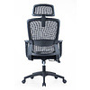 Кресло компьютерное SitZone U-060A, сетка, ткань, черный, пластик - 4