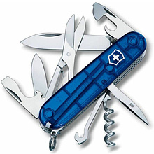 Нож карманный "Climber 1.3703.T2", металл, синий полупрозрачный