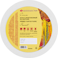 Холст на картоне круглый 