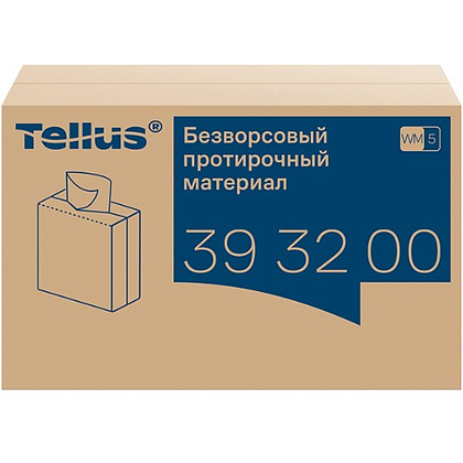 Протирочный материал нетканый Tellus, безворсовый, 1 слой, 100 листов, WM5 - 4
