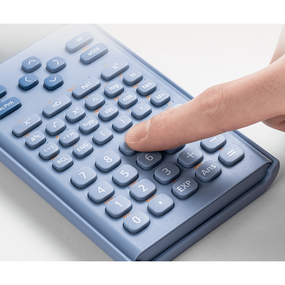 Калькулятор научный Deli Core "D82MS Plus", 240F-10+2 разряда, светло-синий  - 6
