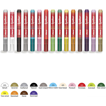 Маркер акриловый для кожи "Darwi", 2 мм, светло-синий - 6