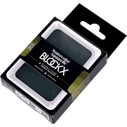 Краски акварельные "Blockx. Giant pan", 365 оливковый зеленый, 18 мл., кювета - 2