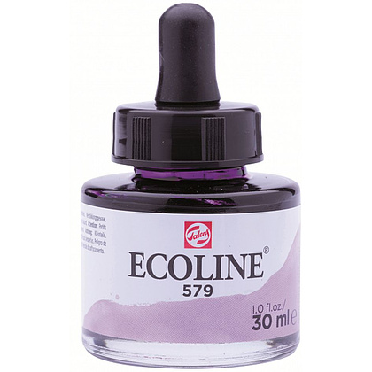 Жидкая акварель "ECOLINE", 579 фиолетовая пастельная, 30 мл