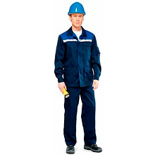 Костюм "Стандарт-1" летний, куртка и брюки, р-р 52-54, рост 182-188 см, темно-синий