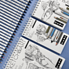 Скетчбук "Sketch&Art", 10.5х22 см, 200 г/м2, 50 листов, на спирали, для цветных карандашей - 6