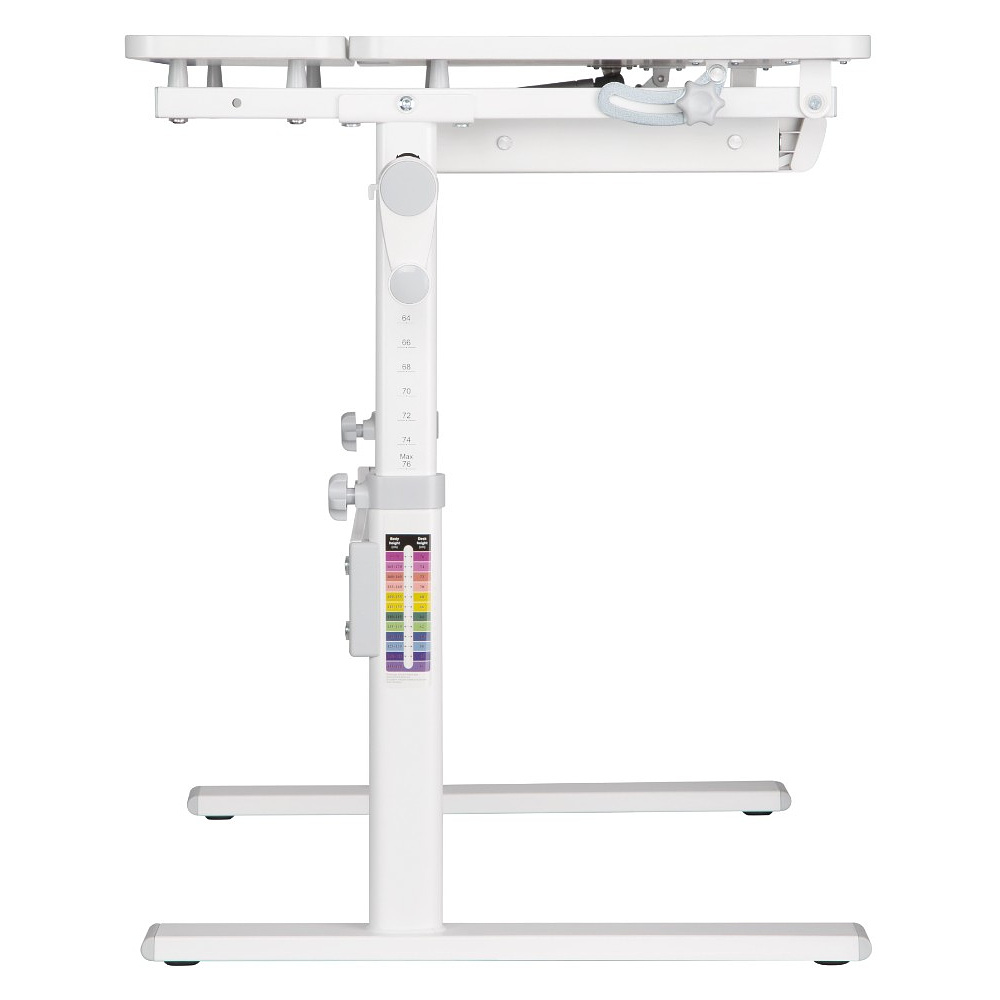 Комплект Ergosmart ученический Smart 80: стол E602 GREY, полка к столу E611 WHITE, накладка Е511 - 5