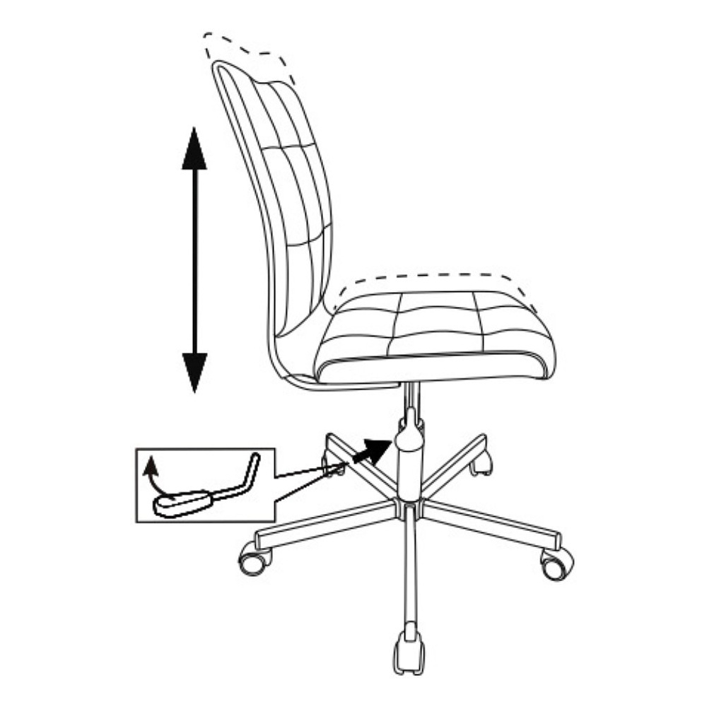Кресло для персонала "Бюрократ СH-330M/LT", ткань, металл, малиновый - 5