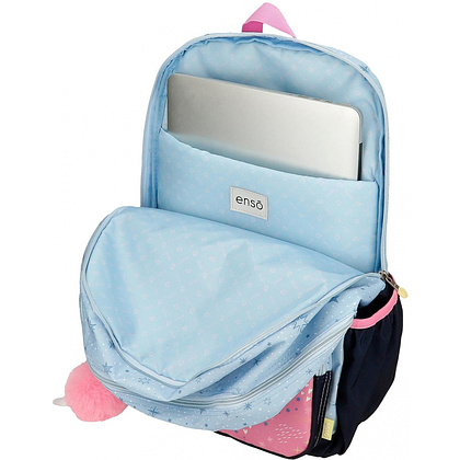 Рюкзак школьный Enso "Dreams come true", L, голубой, розовый - 3
