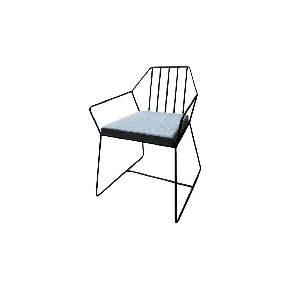 Кресло ALLERD MILORD, ткань, серебристый