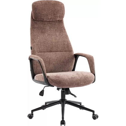 Кресло компьютерное EVERPROF Otto, Black ткань, коричневый, металл, корпус черный - 6