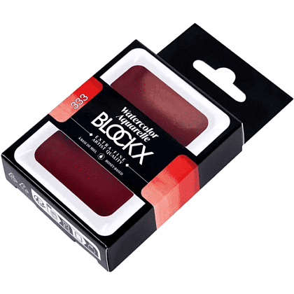 Краски акварельные "Blockx. Giant pan", 333 перилен красный, 18 мл., кювета - 2