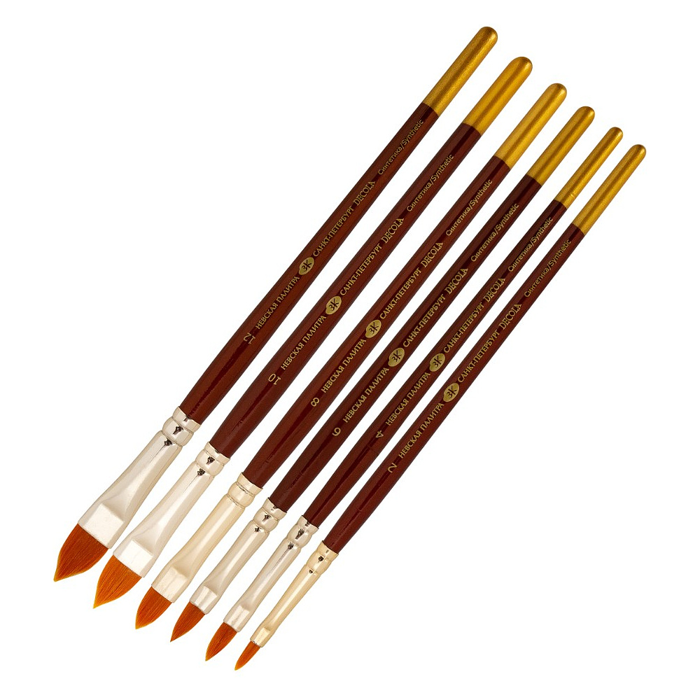 Кисть "Decola", синтетика, кошачий язык, №4 - 3