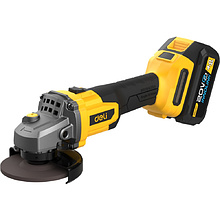 Угловая шлифмашина Deli YS EDC602 20 В, 125 мм, 2 АКБ, 4 Ач, сумка