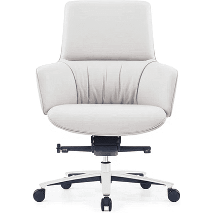 Кресло для руководителя SitZone CH-500B, кожа, алюминий, белый, -30% - 2