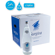 Вода минеральная природная питьевая «Surgiva», 1 л, негазированная, 12 бут/упак