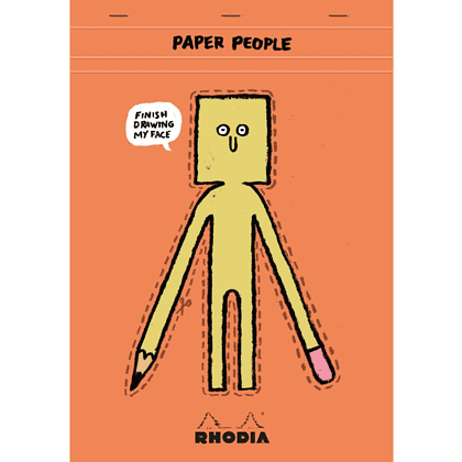 Блокнот "Paper people", 210х297 мм, 80 листов, терракот
