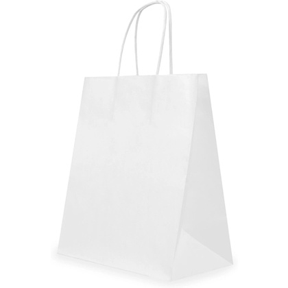 Пакет бумажный, белый, 70, с кручеными ручками, 350х150х450 мм