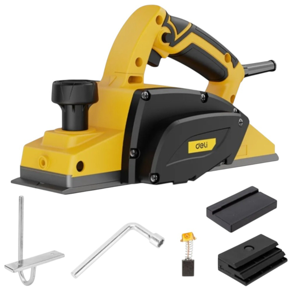 Рубанок электрический Deli YS EDC591, сетевой, 550 Вт, 15800 об/мин, 82 мм., 1,0 мм - 2