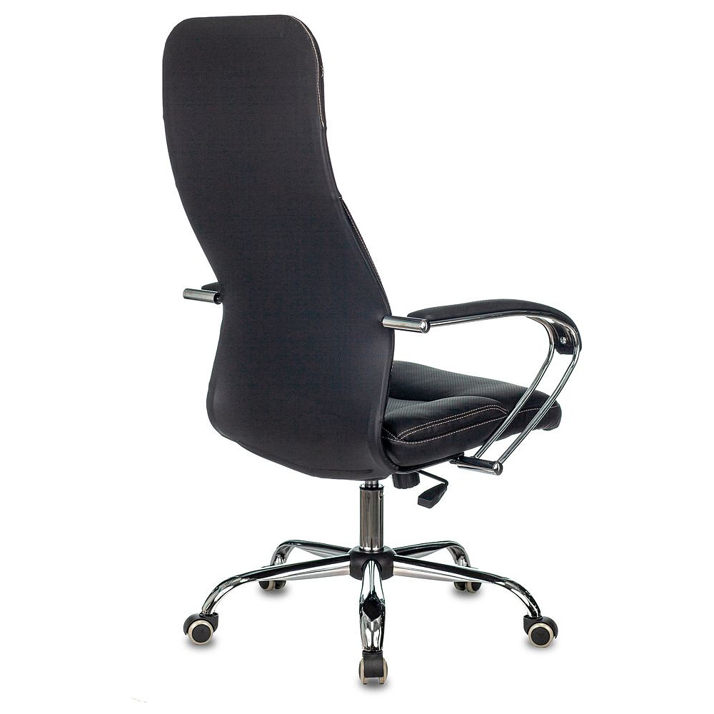 Кресло для руководителя Бюрократ CH-608SL/ECO, эко.кожа, металл, черный - 4