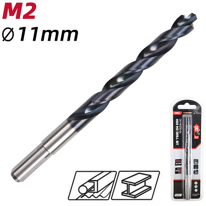 Сверло по металлу Deli RS EDH-MHZ110-E4, 11.0 мм, DIN 338, HSS-TiN - 2