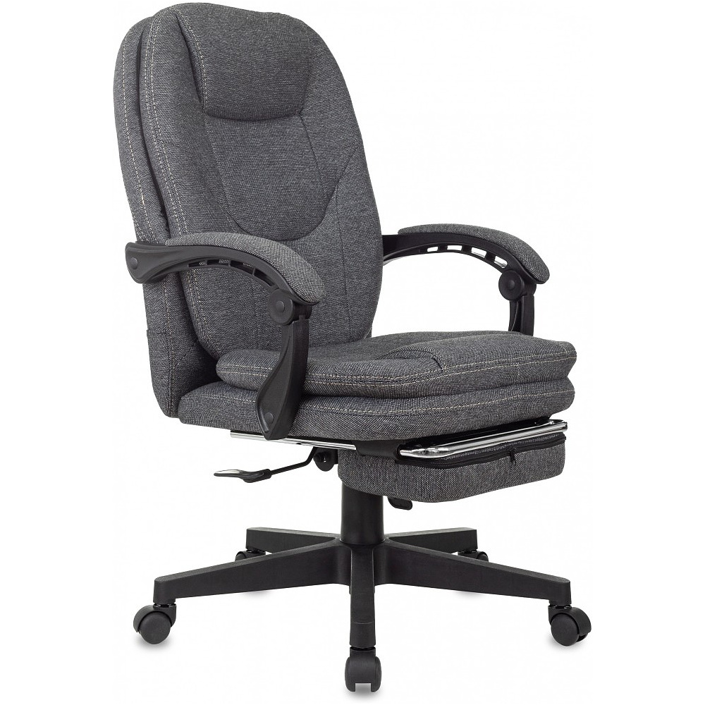 Кресло для руководителя Бюрократ "CH-868MSG-F", ткань, пластик, серый