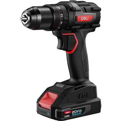Аккумуляторная дрель-шуруповерт Deli RS DE-CZ20-1D2 20 В, 70 Нм, 2 АКБ, 2 Ач, сумка - 2