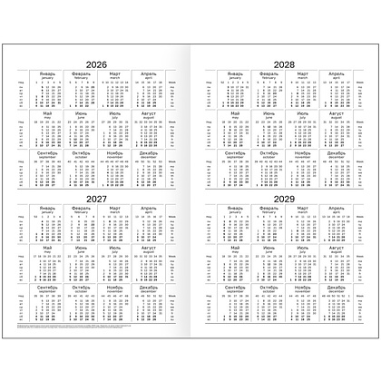 Ежедневник датированный А5 "Бумвинил BG" 2026, бордовый - 2