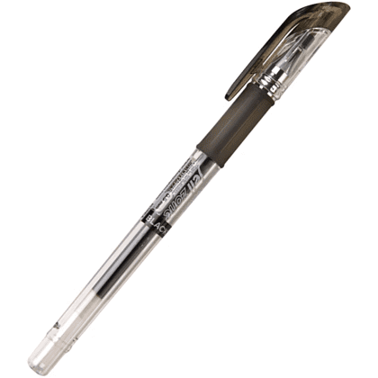 Ручка гелевая "Jell-Zone Standard", 0.5 мм, прозрачный, стерж. черный