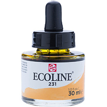 Жидкая акварель "ECOLINE", 231 охра золотая, 30 мл