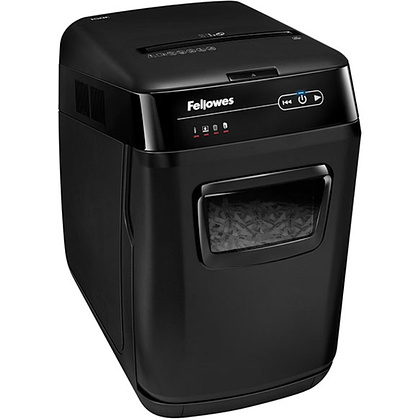 Уничтожитель Fellowes AutoMax 150C, автоподача, DIN P-4, 4х38мм, 150 листов, авто, 32 литра - 2