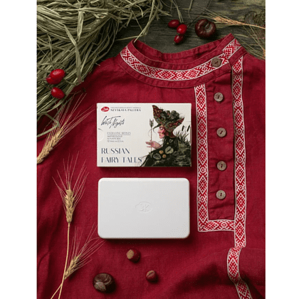 Краски акварельные "Белые ночи Русские сказки", набор 12 цветов, кюветы - 10