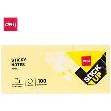 Бумага для заметок на клейкой основе "Stick Up", 38x51 мм, 3x100 листов, желтый