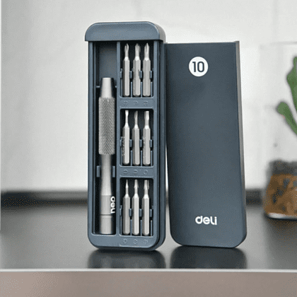 Набор прецизионных отверток Deli YS EDL241010J, 10 шт., кейс - 4