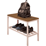 Обувница ALLERD 1 RION, белый муар, Дуб Нокс