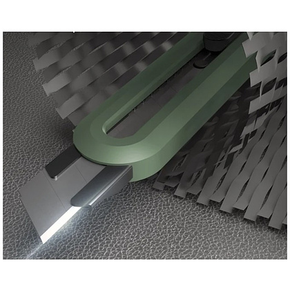 Набор ножей строительных Deli HSEHT4003L, 3 шт (ножи 9мм/18мм/трапеция), Soft Touch, зеленый - 7