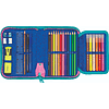 Пенал "Tropical", 1 отделение, с наполнением, голубой - 3