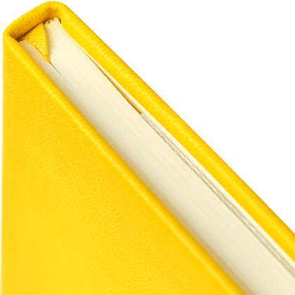 Блокнот "1818-16", А5, 96 листов, на резинке, желтый - 3