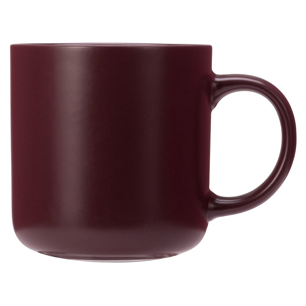 Кружка "Rita", фарфор., 410 мл., бургунди - 3