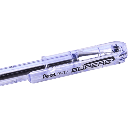 Ручка шариковая "ВК 77", 0.7 мм, прозрачный, стерж. черный - 3