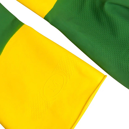 Перчатки латексные хозяйственные Zaubex БИКОЛОР, усиленные, р-р M, зеленый, желтый - 5