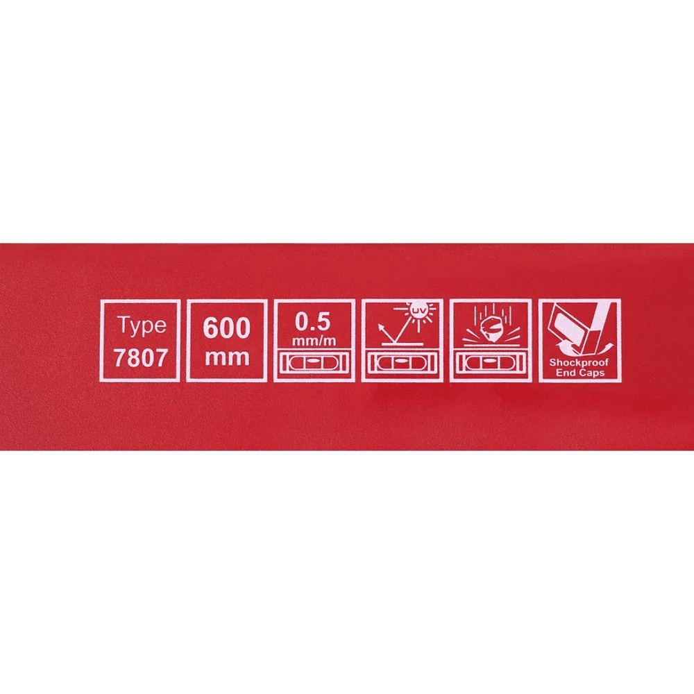Уровень брусковый MGS 700807B, 600 мм, 2 глазка - 2