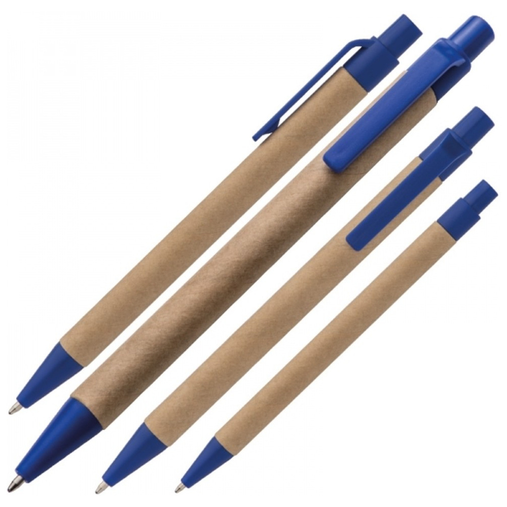 Ручка шариковая автоматическая "Bristol", коричневый, синий, стерж. синий - 2