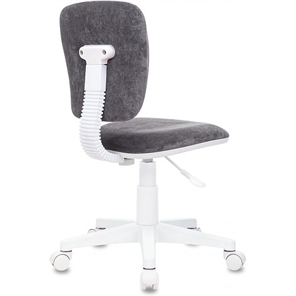 Кресло детское Бюрократ CH-W204NX, ткань, серый Italia 26, пластик, корпус белый - 4